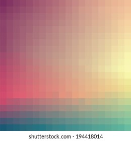 Retro pattern of geometric shapes. Colorful mosaic banner. Geometric background with place for your text. Retro triangle background. Vector eps10.