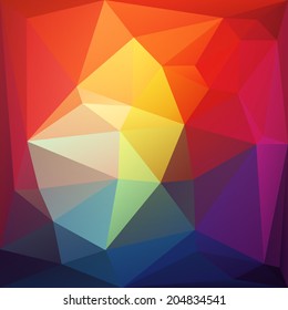 Retro pattern of geometric shapes. Colorful mosaic banner. Vector illustration.