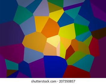 Retro pattern of geometric shapes. Colorful mosaic pattern vector