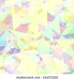 Retro pattern of geometric shapes. Colorful mosaic banner. Geometric hipster retro background with place for your text. Retro triangle background