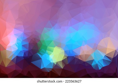 Retro pattern of geometric shapes. Colorful mosaic banner. Geometric hipster retro background with place for your text. Retro triangle background