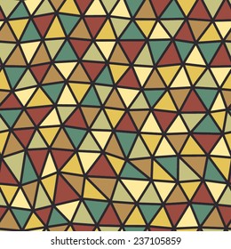 retro pattern of geometric shapes. Colorful mosaic backdrop. Geometric hipster retro background, place your text on the top of it. Retro triangle background.