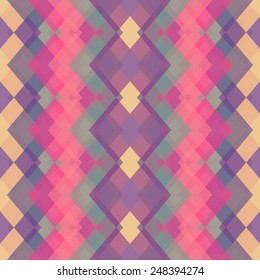 Retro pattern of geometric shapes. Colorful mosaic banner. Geometric hipster retro background with place for your text.