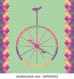 Retro pattern of geometric shapes. Colorful mosaic banner. Geometric hipster retro background with place for your text. Vector illustration.