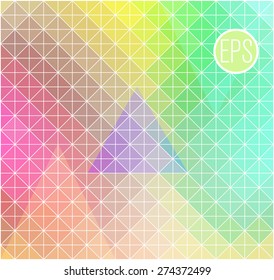Retro pattern of geometric shapes. Colorful mosaic banner. Hipster Vector background retro  with place for your text.  Vintage. Backdrop . 