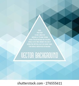 Retro pattern of geometric shapes. Colorful mosaic banner. Hipster Vector background retro  with place for your text.  Vintage. Backdrop . 