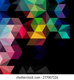 Retro pattern of geometric shapes. Colorful mosaic banner. Hipster Vector background retro  with place for your text.  Vintage. Backdrop . 