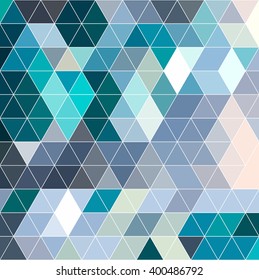 Retro pattern of geometric shapes. Colorful mosaic backdrop. Geometric hipster retro background, Retro triangle background