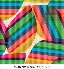 Retro pattern of geometric shapes. Colorful mosaic backdrop. Geometric hipster retro background.