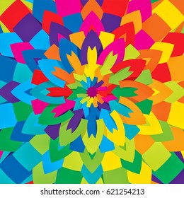 Retro pattern of geometric shapes. Colorful mosaic backdrop. Geometric hipster retro background.