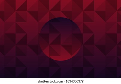 Retro pattern of geometric shapes. Colorful-mosaic. Retro dark red colored triangle background