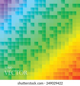 Retro pattern of geometric shapes. Colorful-mosaic-banner. Geometric hipster retro background with place for your text. 