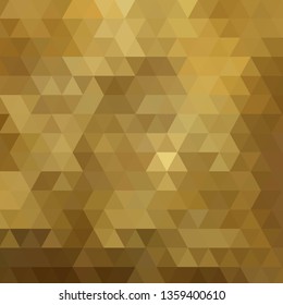 Retro pattern of geometric shapes withÂ yellowÂ mosaic backdrop. Abstract geometric hipster retro triangle seamless pattern background for place your text, Vector illustration