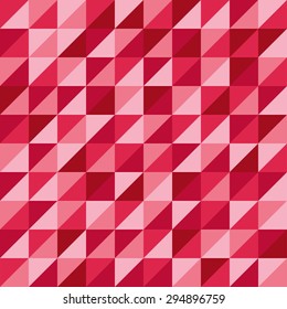 Retro pattern of geometric shapes with mosaic backdrop. Abstract geometric hipster retro triangle seamless pattern background for place your text, Vector illustration