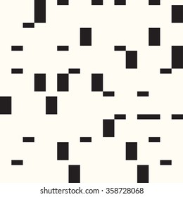 Retro pattern of geometric shapes. Mosaic backdrop. Geometric retro background. Abstract background. Black and white.