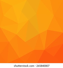 Retro pattern of geometric shapes, Orange mosaic background - Vector