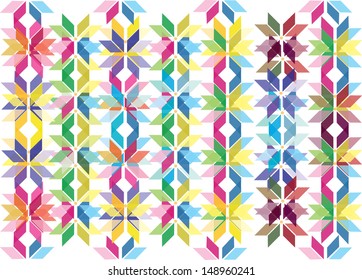 retro pattern. Geometrical colorful rainbow.