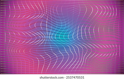 Retro pattern gradient with Mash line background graphic