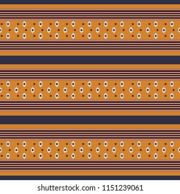Retro Pattern with Horizontal Stripes