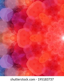 Retro pattern made of hexagonal shapes. Mosaic background. Vector illustration.