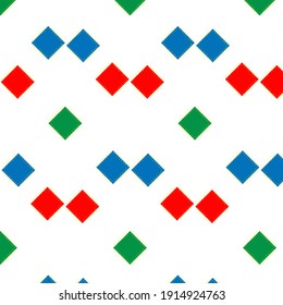 Retro pattern rhombuses colored vector
