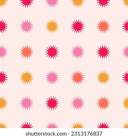 Retro pattern seamless in groovy flat design