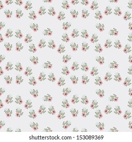 retro pattern with small flowers