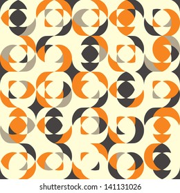 Retro pattern with sphere elements. Vector illustration