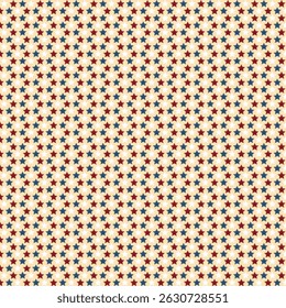 Retro pattern star of circus drawing. Background for circus poster. Vertical stripes of red, blue, white colors.