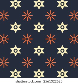 retro pattern stars sun abstract shapes classic colors retro pattern stars sun abstract shapes classic colors cover design