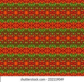 Retro pattern with swirls. EPS 10 vector illustration. seamless red-brown pattern in retro style