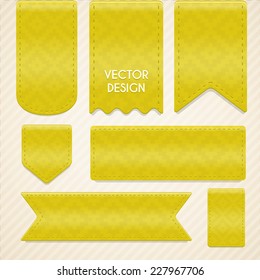 retro pattern tag & label set