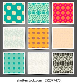 retro patterns collection   for making seamless wallpapers