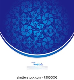 Retro patterns cover template