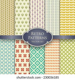 Retro patterns set 1