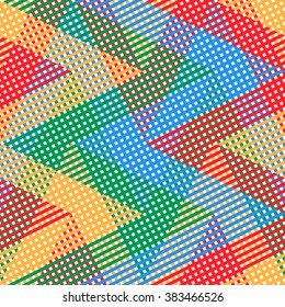 Retro Pattern.Striped background.Repeating colorful wallpaper.Vintage seamless lines.Vector illustration.Geometric modern textured surface for your design.