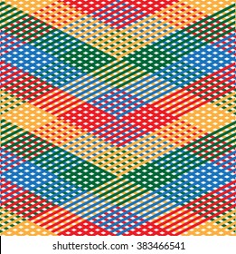 Retro Pattern.Striped background.Repeating colorful wallpaper.Vintage seamless lines.Vector illustration.Geometric modern textured surface for your design.