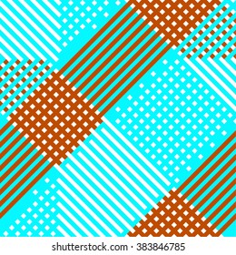 Retro Pattern.Striped background.Repeating colorful wallpaper.Vintage seamless lines.Vector illustration.