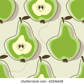 Retro Pear Background