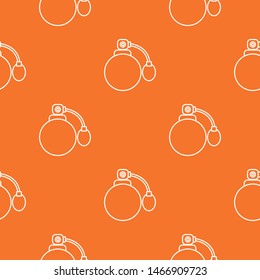 Retro perfume bottle pattern vector orange for any web design best