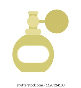 Retro perfume bottle. Vector illustration. EPS 10.