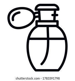 Retro perfume icon. Outline retro perfume vector icon for web design isolated on white background