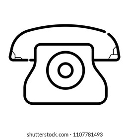 Retro phone icon