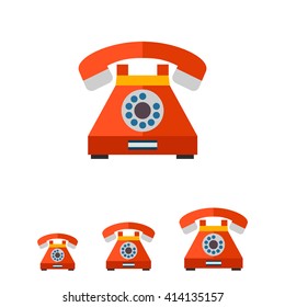 Retro phone icon.