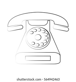 retro phone icon