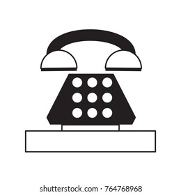 retro phone icon