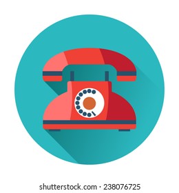 retro phone icon communication technology