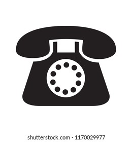 Retro phone icon – stock vector