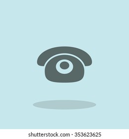 Retro phone vector
