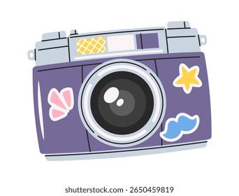 Retro photo camera photographer equipment